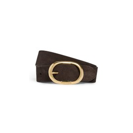 Favorite Daughter Women's The Suede Jean Belt, Chocolate/Antique, Brown, L