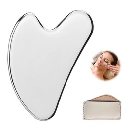Stainless Steel Gua Sha Facial Tools, Skin Massage for Face Body Eyes Neck Heart, Skin Care Gift