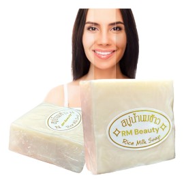 Rm Beauty Jabón Arroz Tailandés Aclara Exfolia Piel Quita Manchas Acné 65g