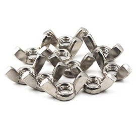 Acero inoxidable 304 Juego de tuerca de mariposa de mariposa, mano Twist Apriete hardware tuerca sujetadores piezas, M4