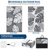 GarveeHome Outdoor Rug Waterproof 8x10 Reversible Outdoor Plastic Straw Rug