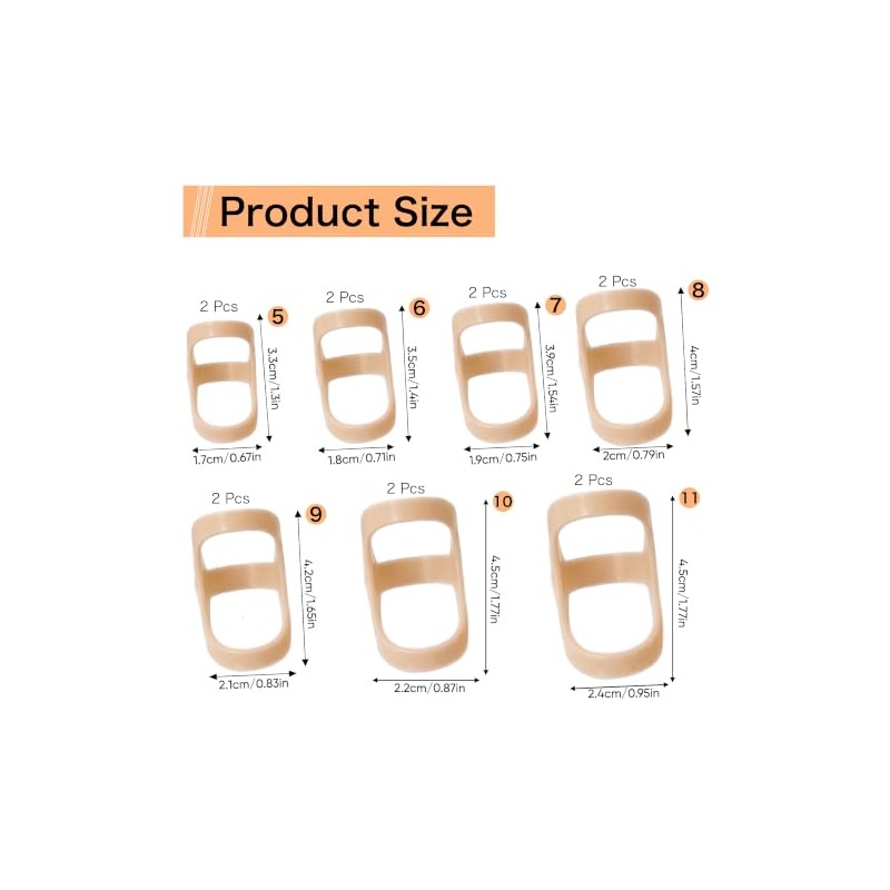 14Pcs Oval 8 Finger Splint Set Waterproof Trigger Finger Stabilizer