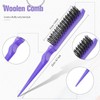 Styling Hair Brush Set, Bristle Hair Brush Tail Comb Edge
