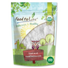 Food to Live Organic Arrowroot Flour, 2.5 Pounds – Non-GMO Powder, Fine Starch, Grain-Free, Vegan, Bulk. Rich in Dietary Fiber. Natural Food Thickener