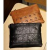 NIGEDU Fashion Rivet Women Envelope Clutch Bag PU Leather Crossbody