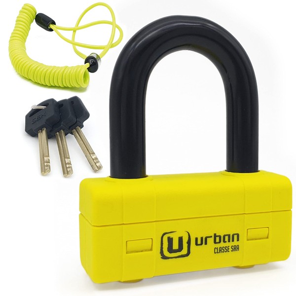 URBAN UR75 Motorcycle Disc Mini U Lock, The Toughest for