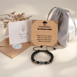 Toplstud Graduation Gifts for Boys, Graduation Bracelet for Primary Middle High School University, School Leavers Gifts for Son Children Student