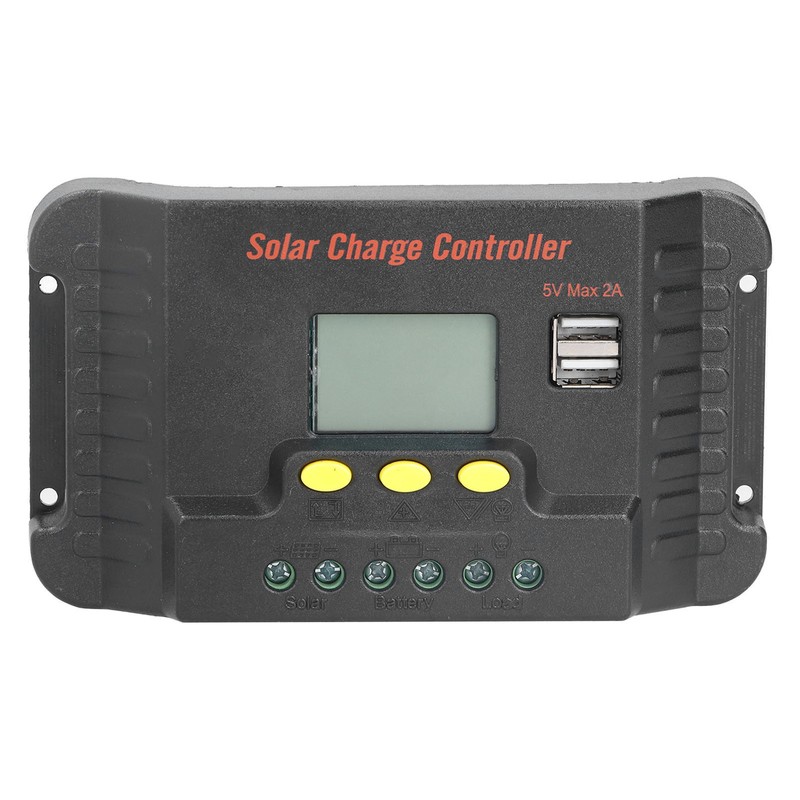 Solar Controller LCD Display with USB Mobile Phone Charging 12/24V