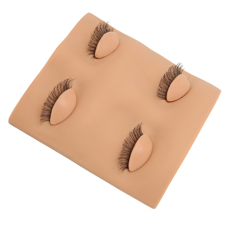 Lash Mannequin Head 2 Pairs Removable Replacement Eyes 3D Simulation