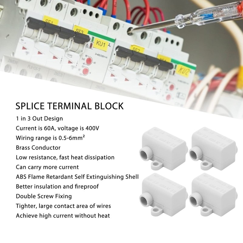 1 in 3 Out Wire Connector, Quick Wiring Terminal Block