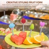 6 Pieces of Stainless Steel Fruit Forks, Creative Shaped Fruit