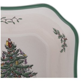 Spode Christmas Tree Square Salad Bowl