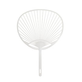 Handmade Fan Bone Only Solid Color 10pcs (White)
