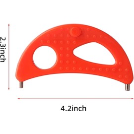 Jack Lalanne Power Juicer Parts Crescent Tool For Jack Lalanne Power Juicer Crescent Tool for Jack Lalanne Power Juicer Delux and PRO and Classic Compatible with CL003AP, E1188, E1189, MT1000, Juicer Replacement Parts (Orange)
