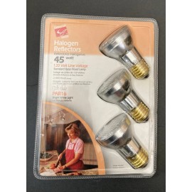 White Commercial Reflectors Halogen 45 Watt, 120 volt, Bright White Bulbs,