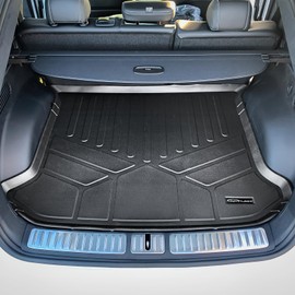 SMARTLINER All Weather Protection Custom Fit Black Cargo Liner Behind The 2nd Row Compatible with 2023-2024 Genesis GV60