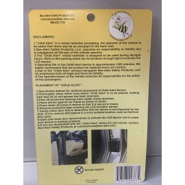 Bee-Alert  Hot Car Alert! New Bee-Alert Safety Device Audible Car Alarm Keep Babies Safe!