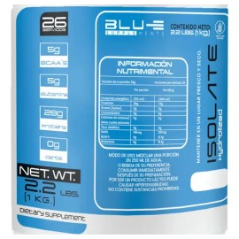 Proteina Whey Hidrolizada Isolate Blu-e 1kg Sabores Fresa                                                                                             