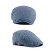 RUICHENG Men's Summer Linen Cap Flat Cap Flat Cap, blue