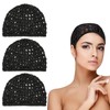 ZEYIYER 3PCS Crochet Hair Net, Hair Wrap for Sleeping Net