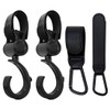 Pack of 4 Pram Hooks, Bag Hooks, Pram Hook Clips,