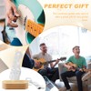 Hogurin Light Up Guitar Pick Holder, Acrylic Wood Desktop Picks
