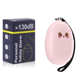 JXTZ Personal Alarms for Women, Personal Safety Alarm with 130dB, Loud Panic Alarm with LED Light, Battery Supply Personal Alarm Keyring for Students, Girls, Kids, Walker - Pink