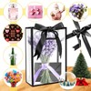 BadenBach 10 PCS Clear Gift Bags with Handles,7.1"x10.2"x3.2", Reusable Plastic