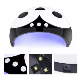 SUN uv led Lampara Para Uñas Uv Led 36w Pinguino Esmalte Semipermanente Color Negro Con Blanco