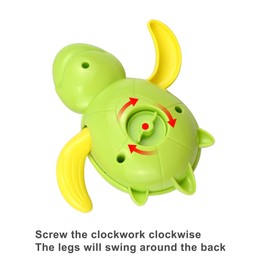 Cozlly 3PCS Baby Bath Toys, Baby Bathtub Toys, Wind up Water Toys Swimming Turtle, Baby Wind Up Bath Toys, Baby Shower Bathtime Fun Water Toys, Clockwork Turtle for Toddlers Boys Girls (301-05197)
