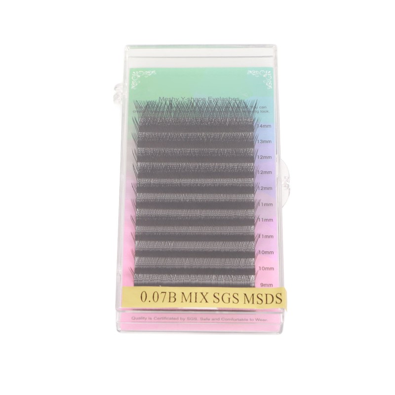 Volume Extension Lashes Soft 0.07B Thickness Double Hair Tip Professional