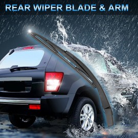 Rear Window Wiper, Car Rear Wiper Arm Blade Set 6405V5 Wiper Blade and Accessories Replacement for Peugeot 107 2005-2017