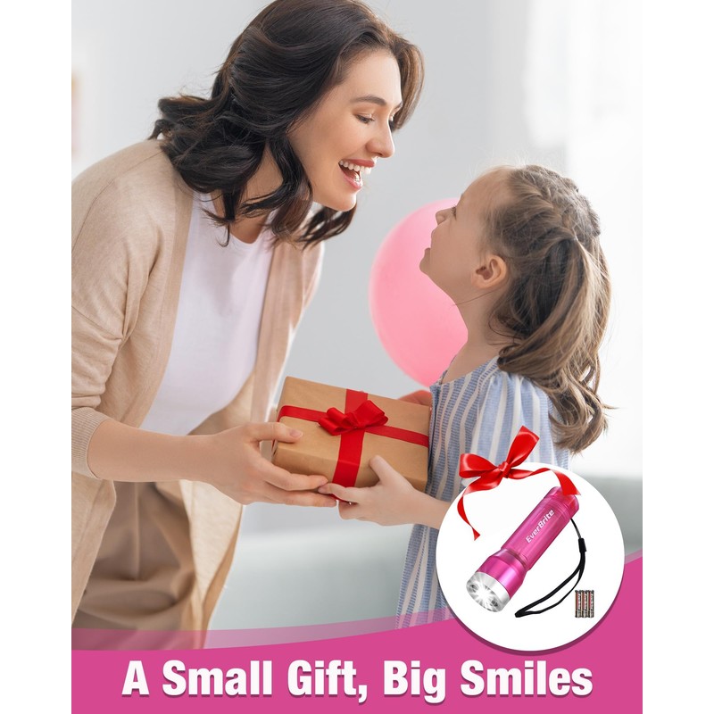 EverBrite Mini Flashlight, LED Flash Light with 3 Modes, 3