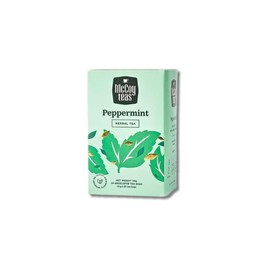 McCoy Teas Peppermint Tea Individually Wrapped Collection Herbal Tea with Premium Tea from Sri Lanka, 20 Enveloped Double Chamber Tea Bags (Pack of 01)