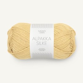 SANDNES GARN Alpaca Silke – Colour: Gul Månestein (2122) – 50 g/Approx. 200 m Wool
