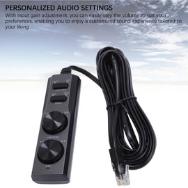 Auto Subwoofer Kabelsteuerung für TS WX130DA, Verbesserung des Auto Audios, Phasen und Frequenzanpassung, Betriebskontrollleuchte, mit Eingangsverstärkungsanpassung