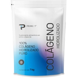 Colágeno Hidrolizado Puro Tipo I y III – 1 kg | Primetech Nutrition, Alta concentración de proteínas bioactivas para tu piel, articulaciones y bienestar integral.