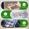 4 Pack Stainless Steel Snack Containers, 4 Compartments，24 oz，Leak-Proof