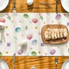 Artoid Mode Flowers Easter Eggs Cat Carrot Easter Table Runner,