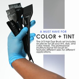 L3 - Tint Brush Set - Professional and Elegant Design - Use for Dye, Tint, and Color Needs - Comfortable and Polished Handle - Level Three Hair Color 