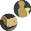 Tiazza 8Pcs Pure Brass Box Corner Protector Corner Braces Hardware