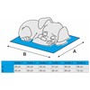 PillowPrim Dog Cave Bed, Cat Cave Bed, M (44 x