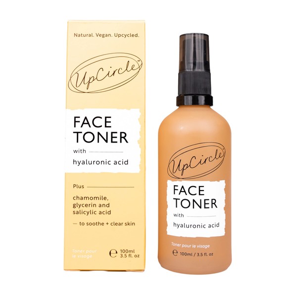 UpCircle Face Toner with Hyaluronic Acid + Salicylic Acid 3.5oz - for Balancing, Plumping + Soothing - Mandarin Fruit Water, Chamomile Extract + Glycerin - Natural, Vegan + Cruelty-Free