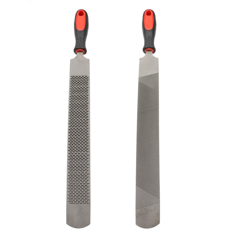 Qlvily 18 Inch Hoof Rasp, Horseshoe File with Rubber Handle,