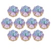 10Pcs Sewing Claw Diamond Fat Square Glass High Top Clothing