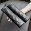 Xukey 2PCS Leather Car Safety Seat Belt Shoulder Strap Pad