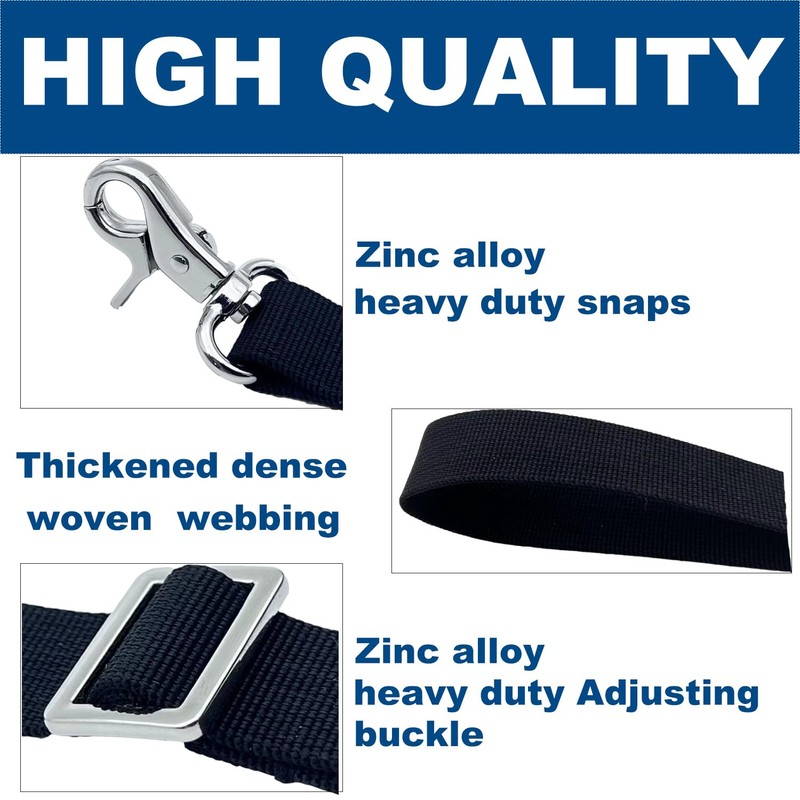 Adjustable Bimini Boat Top Straps,two Hooks Marine Awning Webbing Straps,with