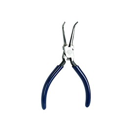 Jonard JIC-3385 Curved Needle Nose Plier with Dark Blue Plastic Handle, 5-1/2" Length