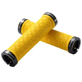 Corki Mountain Bike Grips,Double Lock on Locking Bicycle Handlebar Grips for MTB,Downhill