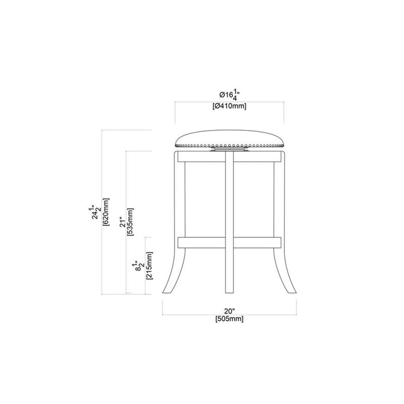 Boraam Cordova Stool, Counter Height, Cherry